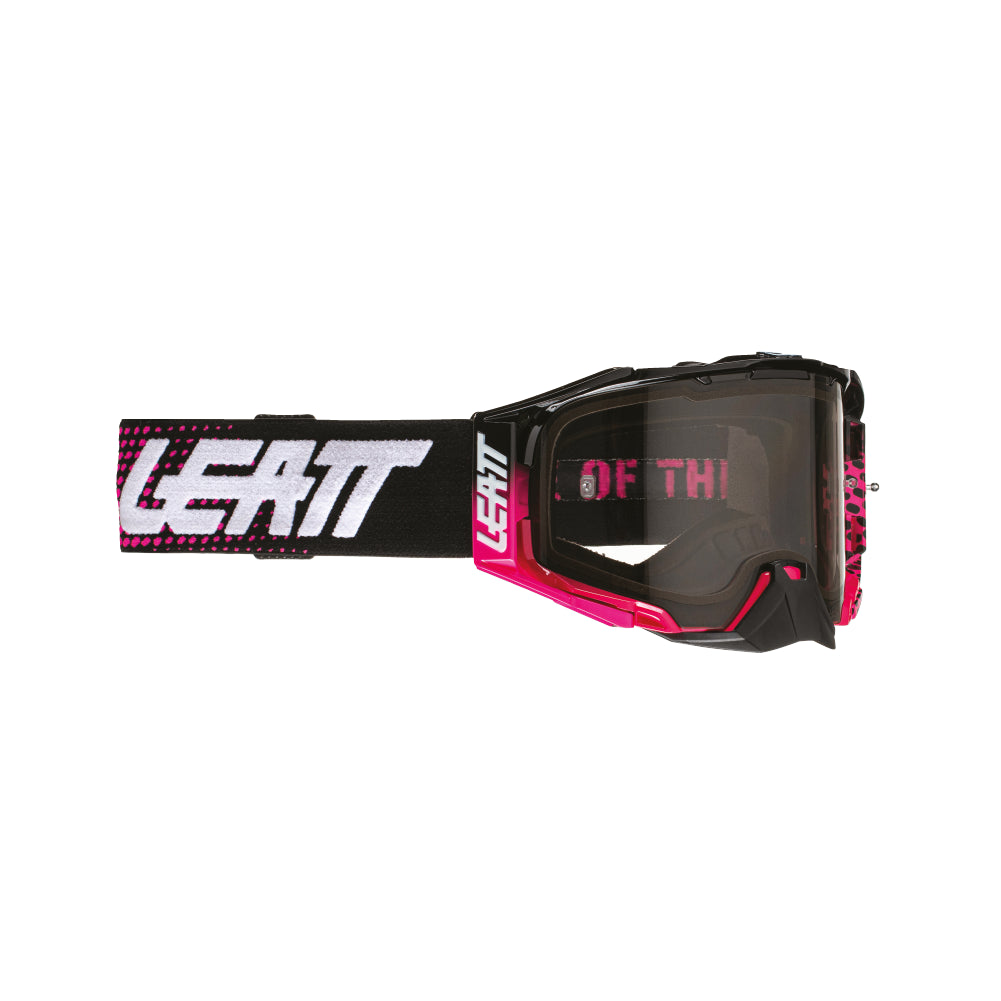 Leatt 2024 Goggles Velocity 6.5 Neon Pink - Light Grey Lens
